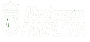 Logotipo de mudanzas Pamplona en blanco